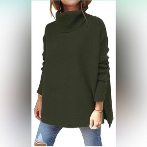 Lillusory Women’s Turtleneck Oversized Sweater-Amazon Free People dupe